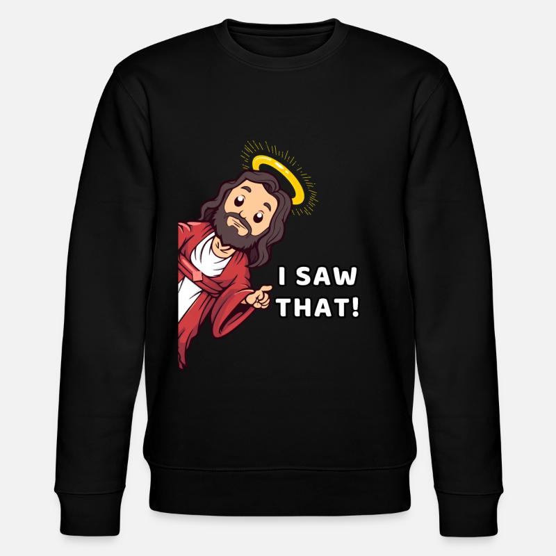 Das habe ich gesehen - Stanley/Stella Unisex Bio-Sweatshirt CHANGER  - Schwarz
