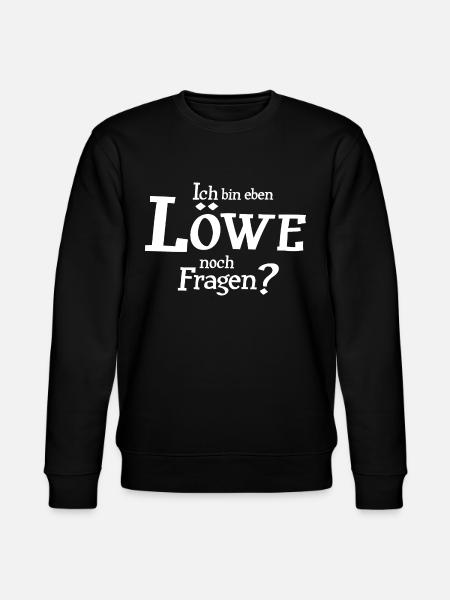 Sternzeichen Löwe - Stanley/Stella Unisex Bio-Sweatshirt CHANGER  - Schwarz