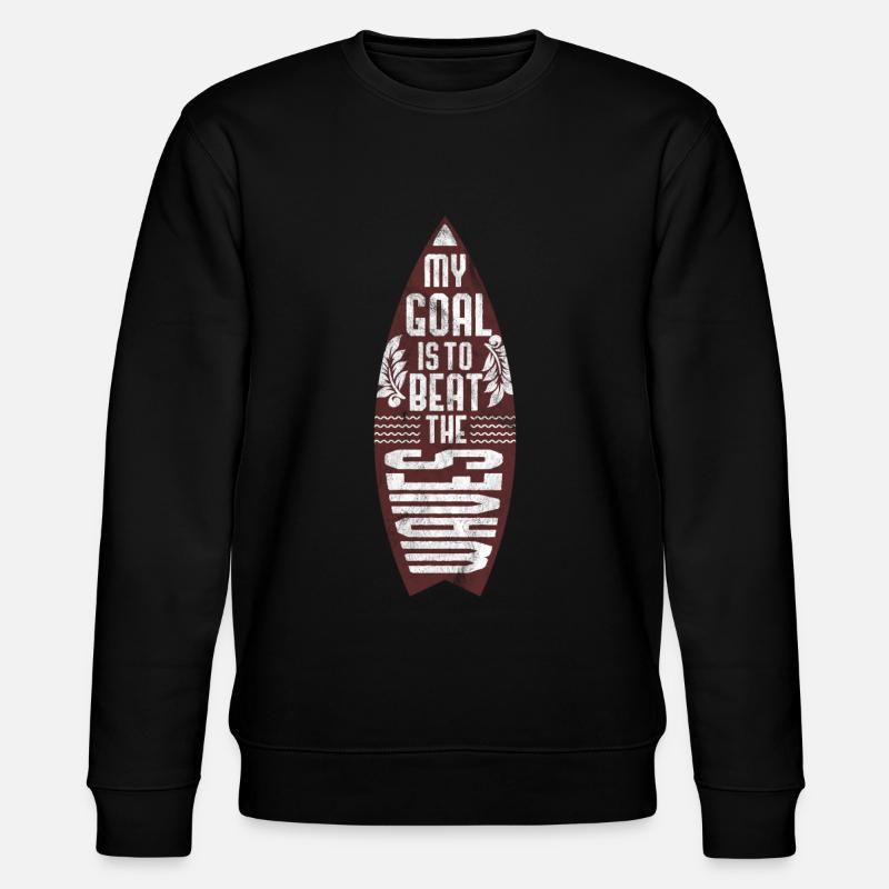 Le surfeur surfe - Sweat bio CHANGER Stanley/Stella Unisexe - noir