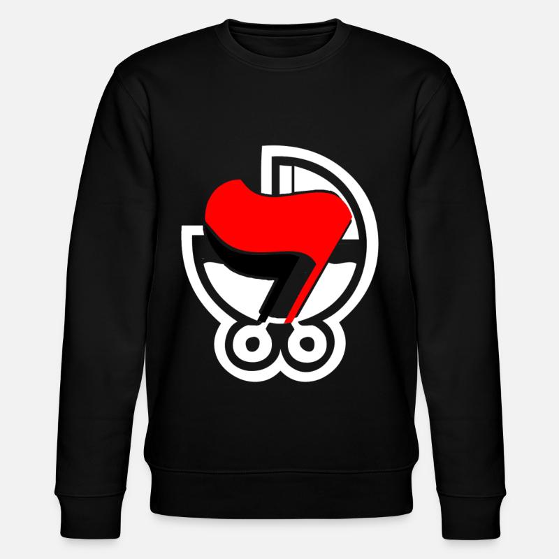 ANTIFA - Stanley/Stella Unisex Bio-Sweatshirt CHANGER  - Schwarz