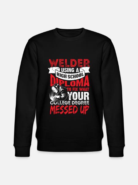 Welding Welding Welding Welding Diploma - Stanley/Stella CHANGER Unisex Organic Sweatshirt - black