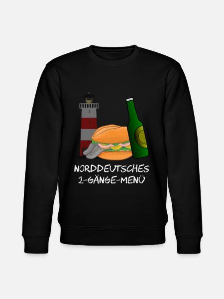 Norddeutsches 2-Gänge-Menü - Stanley/Stella Unisex Bio-Sweatshirt CHANGER - Schwarz