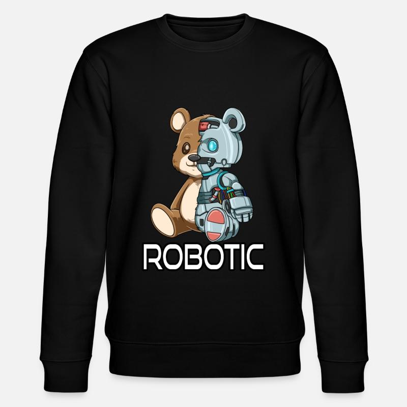 Drôle robotique Cyborg - Sweat bio CHANGER Stanley/Stella Unisexe - noir