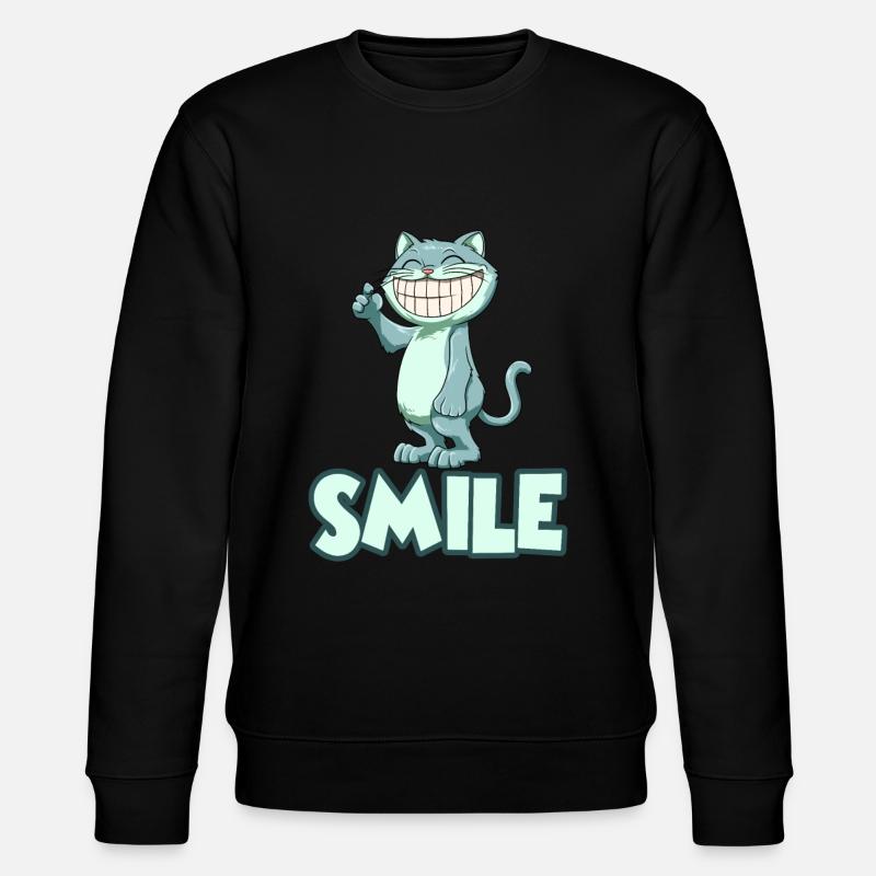 Chat souriant - Sweat bio CHANGER Stanley/Stella Unisexe - noir