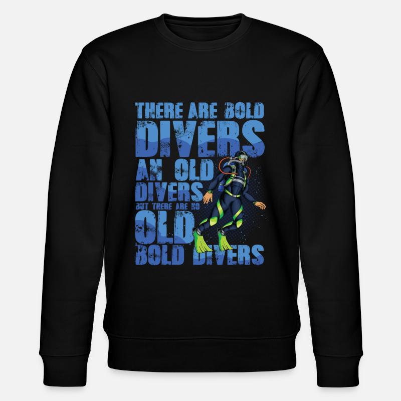 Bold and Old Divers - Stanley/Stella CHANGER Unisex Organic Sweatshirt - black
