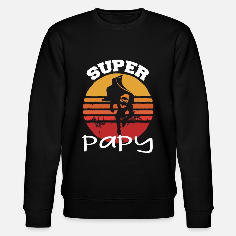 Super papy - Sweat bio CHANGER Stanley/Stella Unisexe - noir