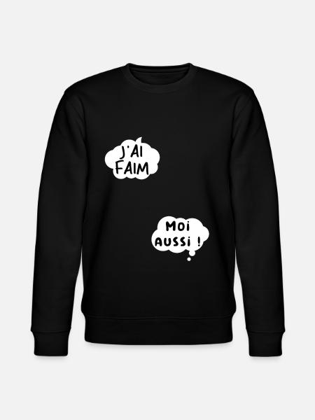 J’ai faim moi aussi. - Sweat bio CHANGER Stanley/Stella Unisexe - noir