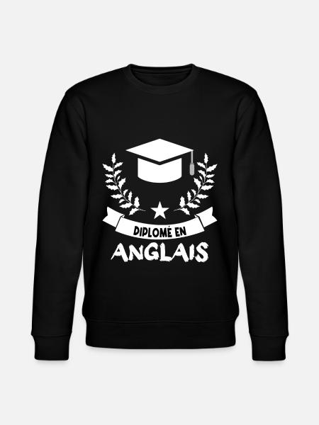 diplômé en anglais. - Sweat bio CHANGER Stanley/Stella Unisexe - noir