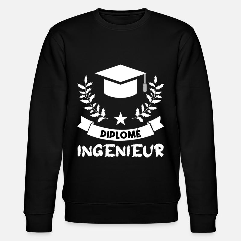 Ingénieur diplômé - Sweat bio CHANGER Stanley/Stella Unisexe - noir