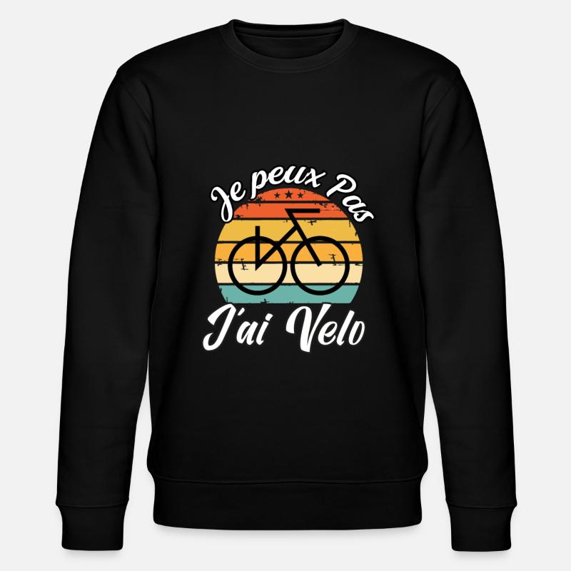 j'peux pas j'ai vélo - Sweat bio CHANGER Stanley/Stella Unisexe - noir