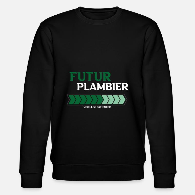 futur plombier - Sweat bio CHANGER Stanley/Stella Unisexe - noir
