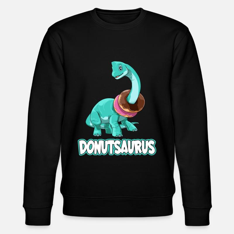 Donutsaurus Dinosaurier Brachiosaurus - Stanley/Stella Unisex Bio-Sweatshirt CHANGER  - Schwarz