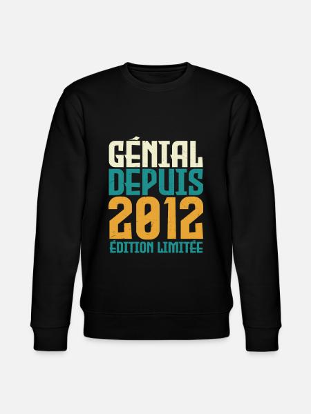 Génial depuis 2012 - Sweat bio CHANGER Stanley/Stella Unisexe - noir