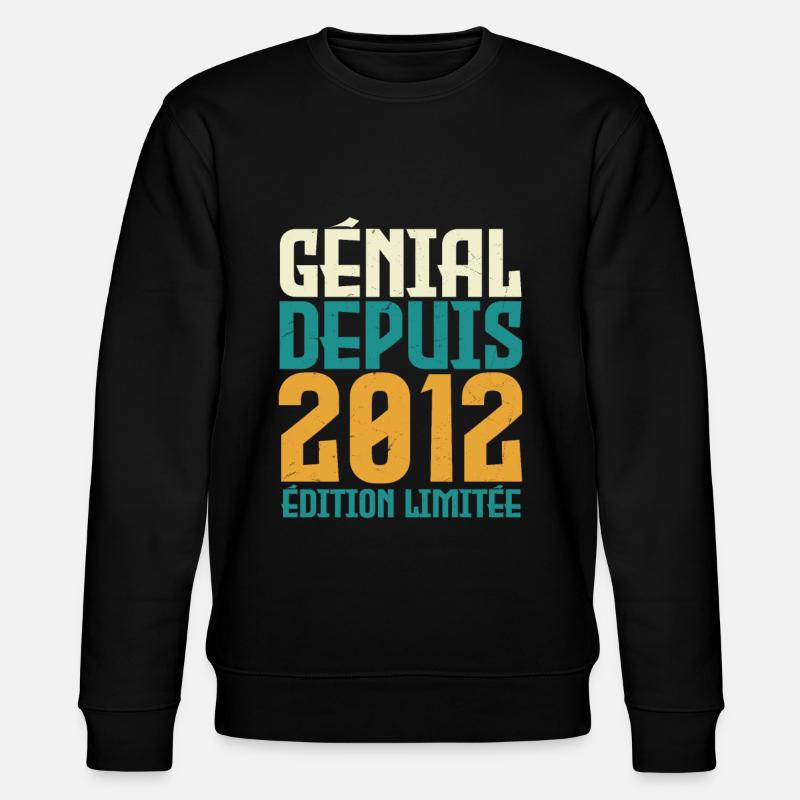 Génial depuis 2012 - Sweat bio CHANGER Stanley/Stella Unisexe - noir