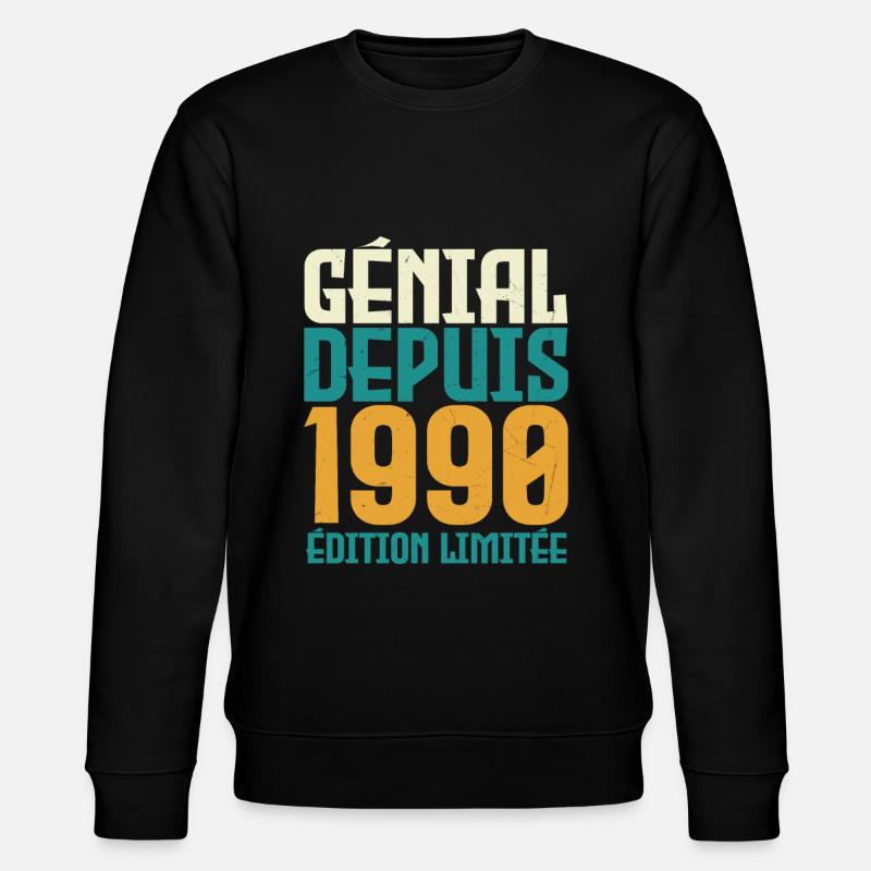 Génial depuis 1990 - Sweat bio CHANGER Stanley/Stella Unisexe - noir