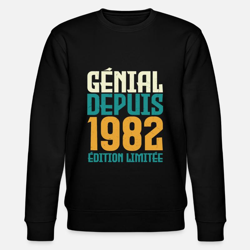 Génial depuis 1982 - Sweat bio CHANGER Stanley/Stella Unisexe - noir