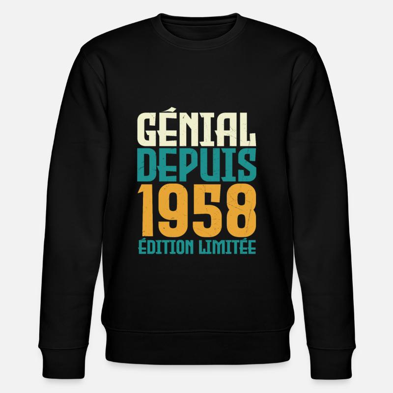 Génial depuis 1958 - Sweat bio CHANGER Stanley/Stella Unisexe - noir