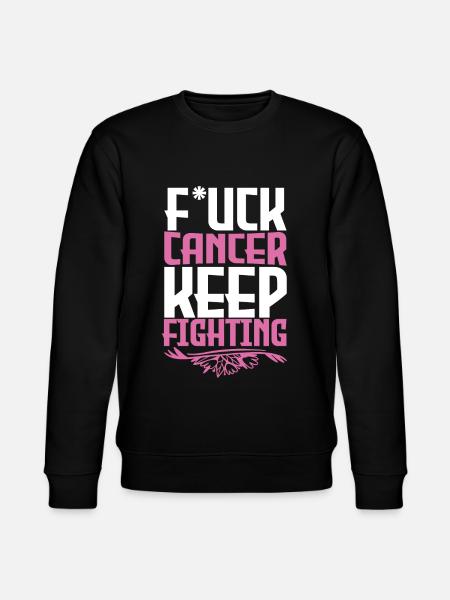 F*ck Cancer - Stanley/Stella CHANGER Unisex Organic Sweatshirt - black