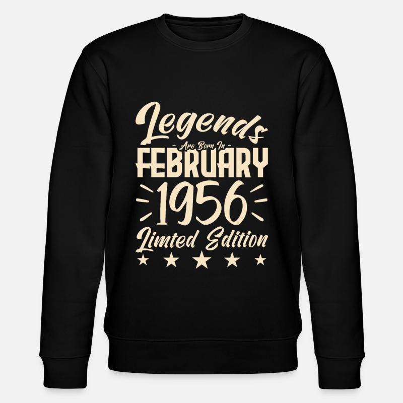 1956 births. Birthday gift. - Stanley/Stella CHANGER Unisex Organic Sweatshirt - black