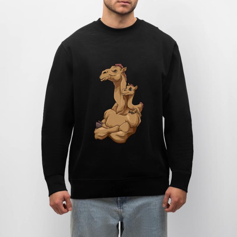 Starkes Kamel mit Kamel Kind für einen Kamel Stanley/Stella Unisex Bio-Sweatshirt CHANGER 