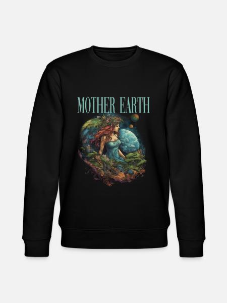 Respektier Muttererde Unseren Planeten Natur - Stanley/Stella Unisex Bio-Sweatshirt CHANGER - Schwarz