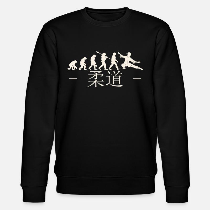 Karate-Evolution. Kampfsport. Geschenkidee.Japan - Stanley/Stella Unisex Bio-Sweatshirt CHANGER - Schwarz