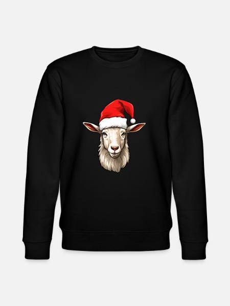 Geit Jul Geiter Billy Geit Vinter - Stanley/Stella CHANGER økologisk unisex-sweatshirt - svart