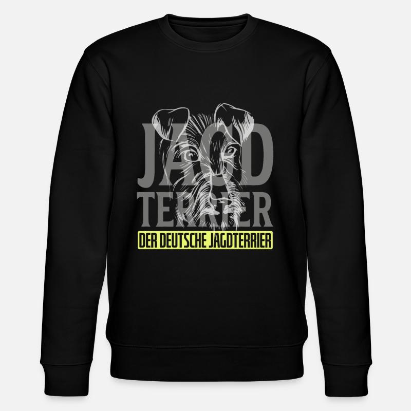 Jagdterrier Der Deutsche Terrier - Stanley/Stella Unisex Bio-Sweatshirt CHANGER  - Schwarz