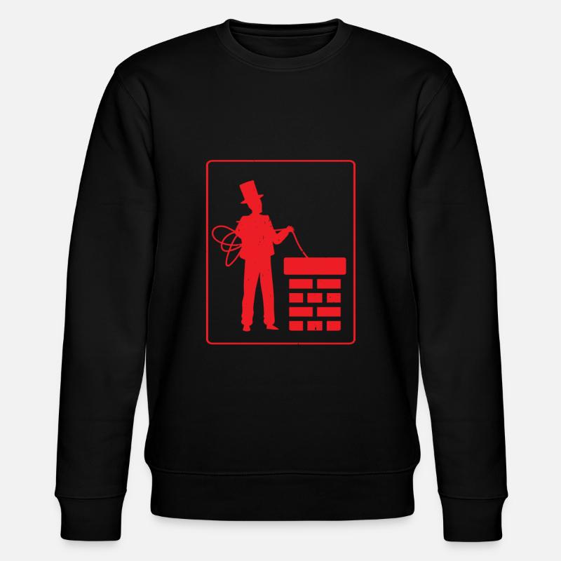 Schonsteinfeger Kaminkehrer Geschenkidee - Stanley/Stella Unisex Bio-Sweatshirt CHANGER  - Schwarz