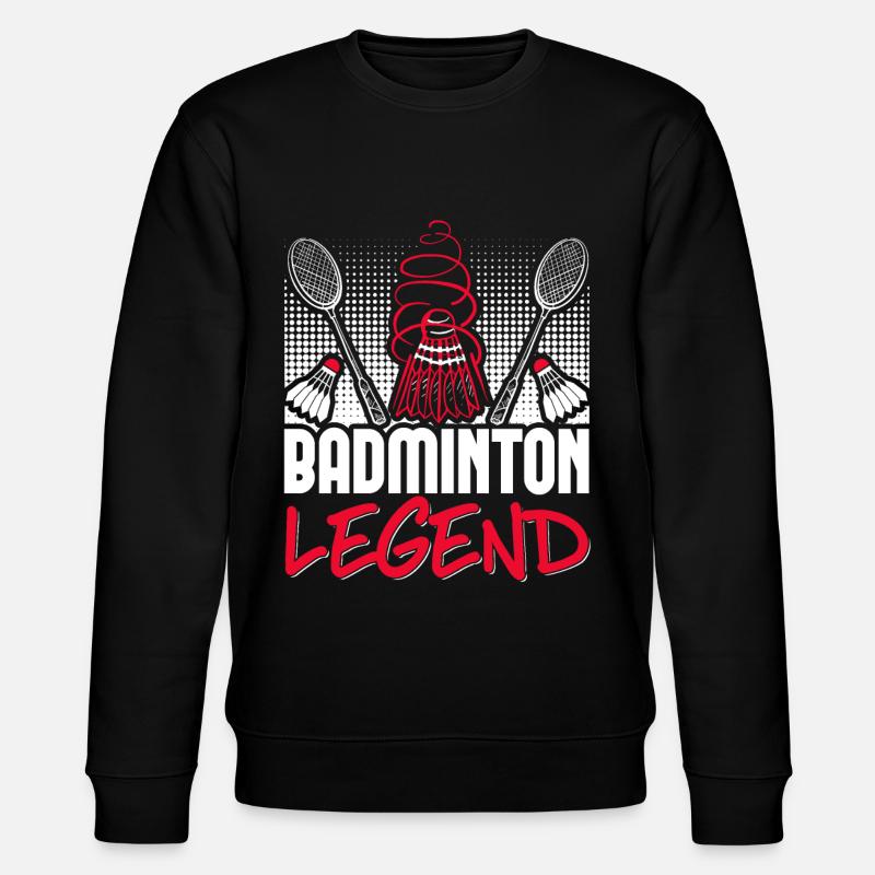 Badminton Federball Evolution Badmintonspieler - Stanley/Stella Unisex Bio-Sweatshirt CHANGER  - Schwarz