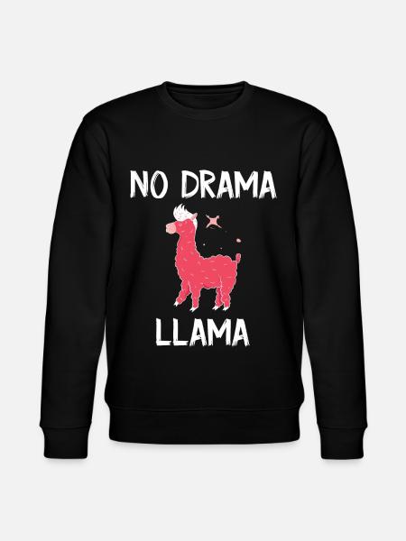 Lama Llama Alpaca - Stanley/Stella CHANGER Unisex Organic Sweatshirt - black