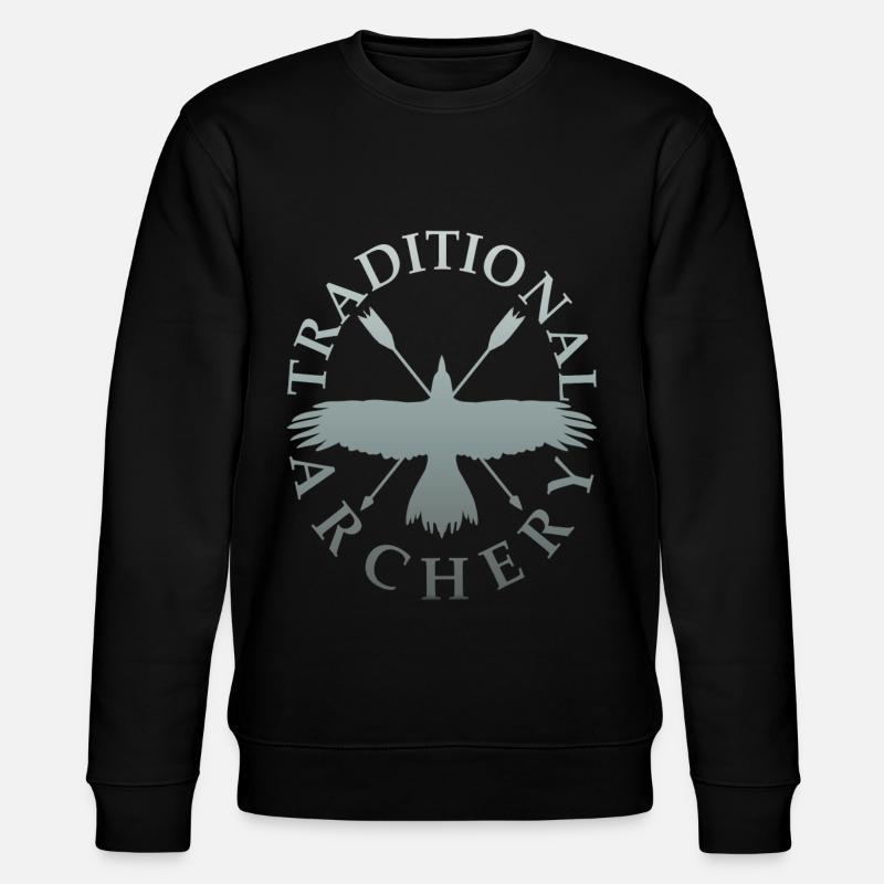 Bogenschießen Bogenschiessen Archery Pfeil Bogen - Stanley/Stella Unisex Bio-Sweatshirt CHANGER  - Schwarz