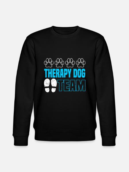 Therapy Dog Team - Therapiehund Hundetherapie - Stanley/Stella CHANGER Unisex Organic Sweatshirt - black