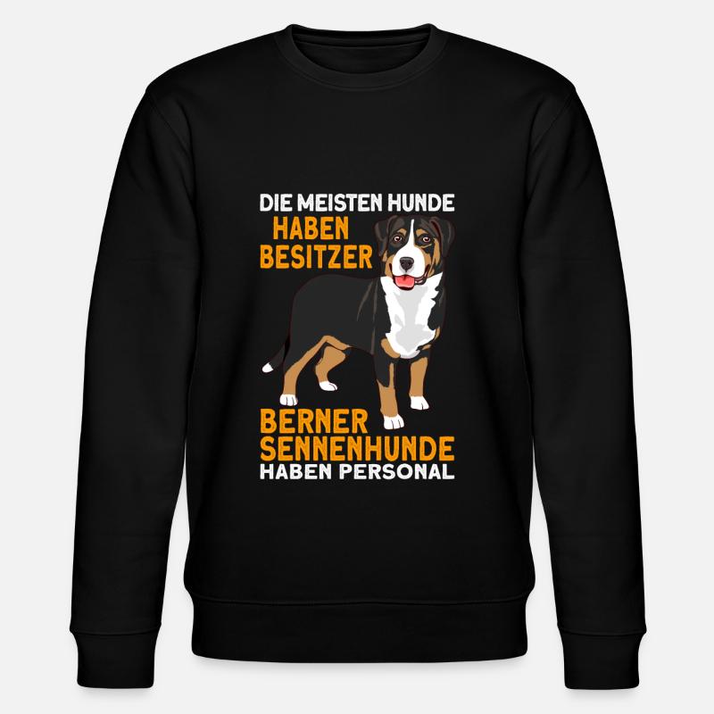 Berner Sennenhund Geschenkideen - Stanley/Stella Unisex Bio-Sweatshirt CHANGER  - Schwarz