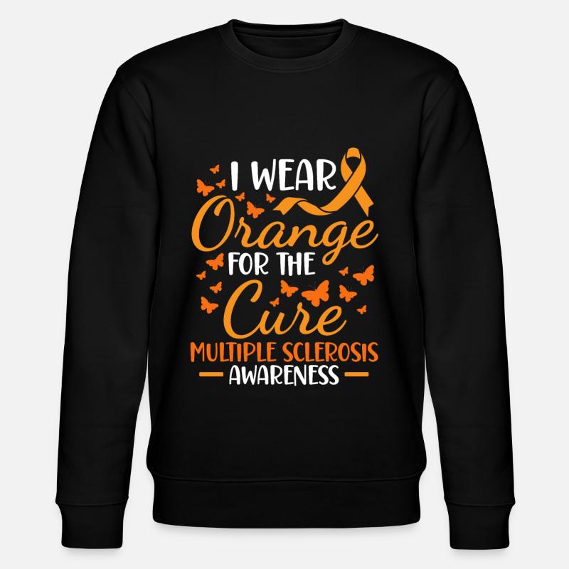 Multiple Sclerosis Awareness - Stanley/Stella CHANGER Unisex Organic Sweatshirt - black