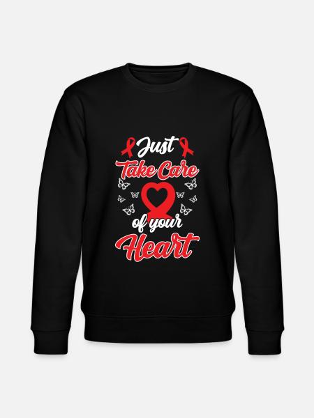 Maladie cardiaque - Sweat bio CHANGER Stanley/Stella Unisexe - noir