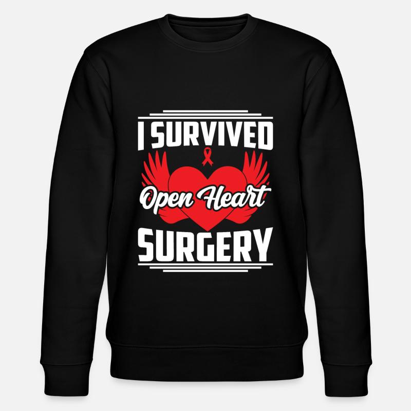 Herzerkrankungen - Stanley/Stella Unisex Bio-Sweatshirt CHANGER  - Schwarz