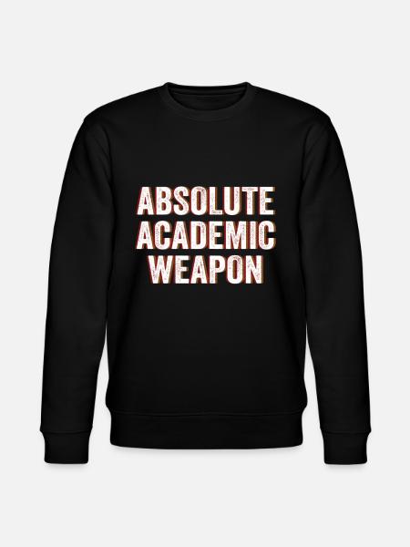 Students Absolute Academic Weapon - Stanley/Stella CHANGER Unisex Organic Sweatshirt - black
