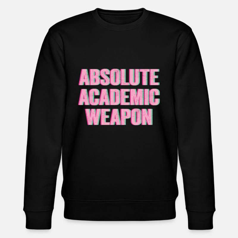 Studenten Absolute Academic Weapon - Stanley/Stella Unisex Bio-Sweatshirt CHANGER  - Schwarz