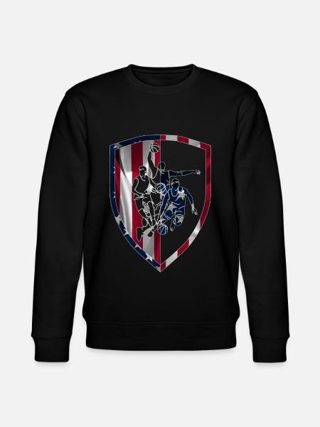 USA BASKETBALL - Stanley/Stella Unisex Bio-Sweatshirt CHANGER  - Schwarz