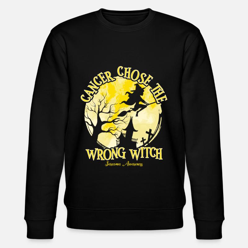 Cancer Witch Yellow Sarcoma Awareness - Stanley/Stella Unisex Bio-Sweatshirt CHANGER - Schwarz