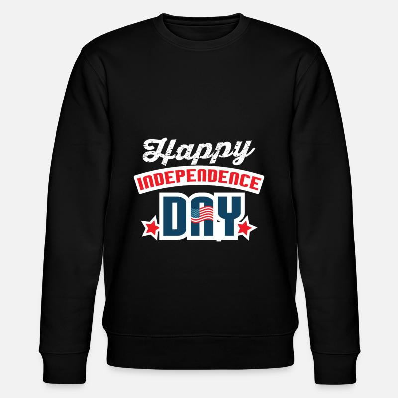 Independence Day July 4 - Stanley/Stella CHANGER Unisex Organic Sweatshirt - black