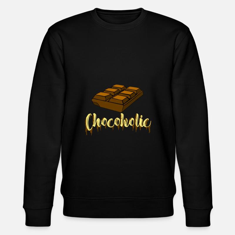 Chocolate Chocoholic - Stanley/Stella CHANGER Unisex Organic Sweatshirt - black