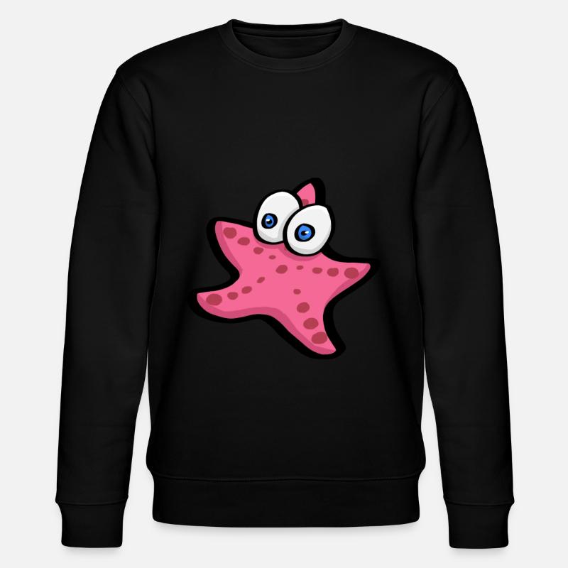 Seestern Erschrocken - Stanley/Stella Unisex Bio-Sweatshirt CHANGER  - Schwarz