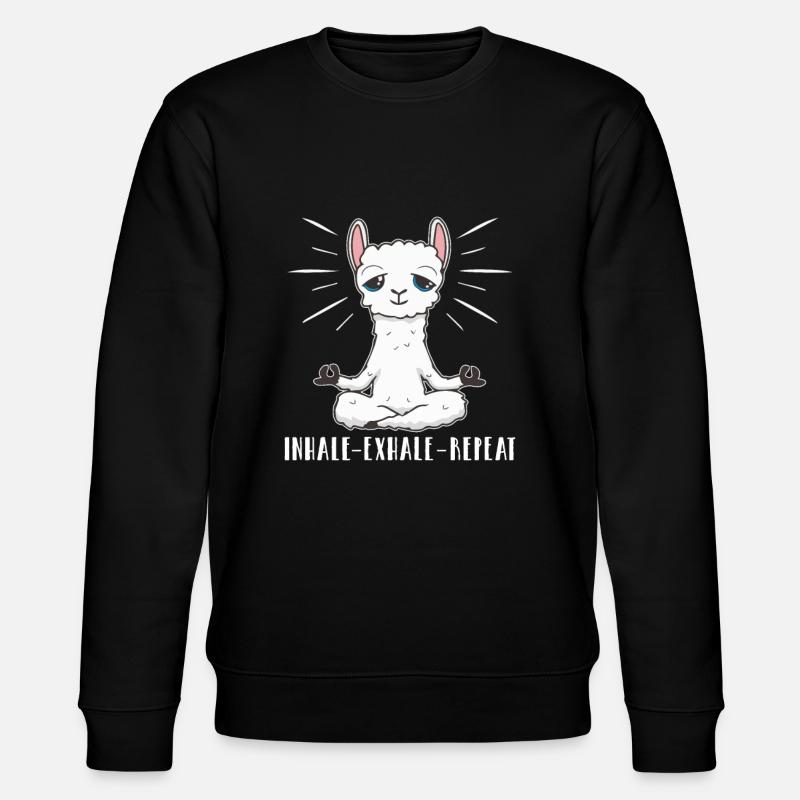 Inhalation - Expirat - Répétition - Sweat bio CHANGER Stanley/Stella Unisexe - noir