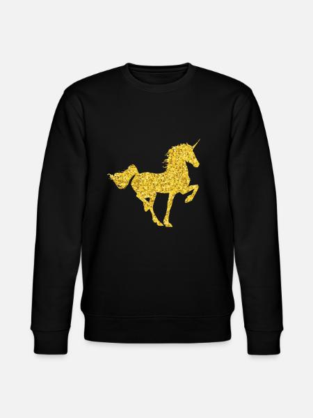 Pferd Glitzer - Stanley/Stella Unisex Bio-Sweatshirt CHANGER - Schwarz