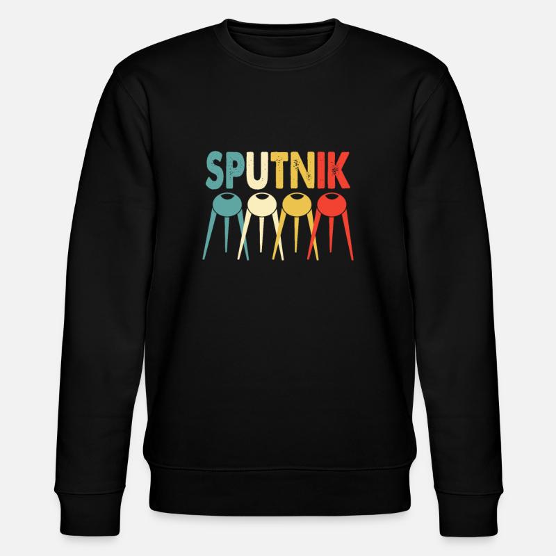 Space Sputnik - Stanley/Stella CHANGER Unisex Organic Sweatshirt - black