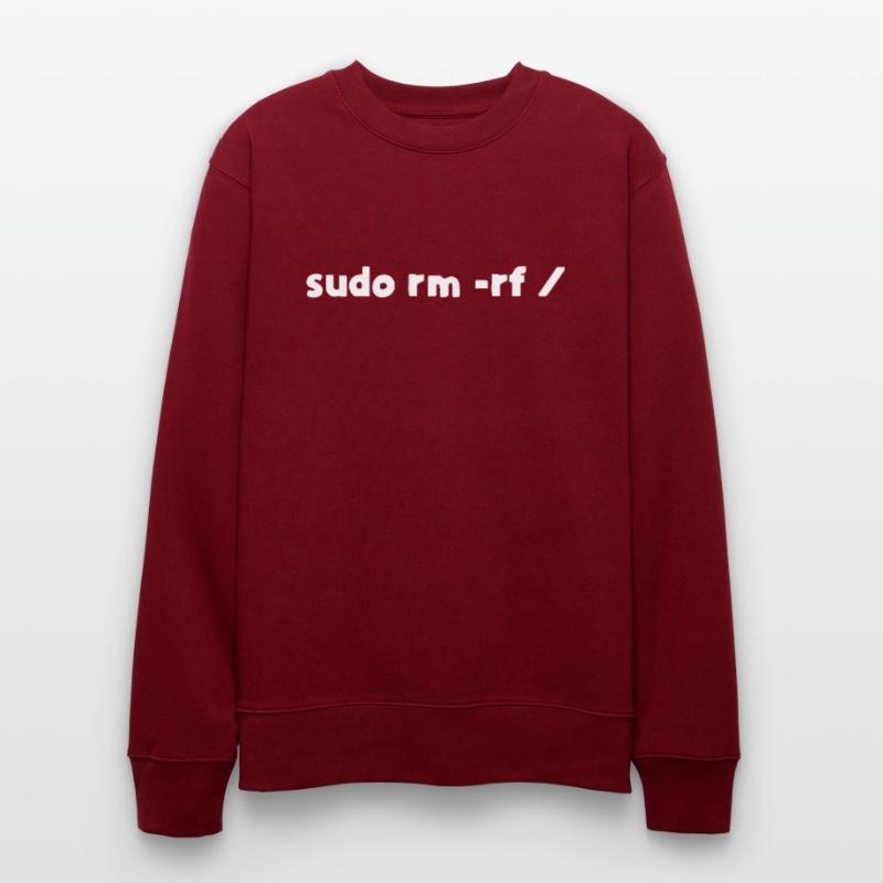Linux sudo rm -rf programmer Stanley/Stella CHANGER Unisex Organic Sweatshirt