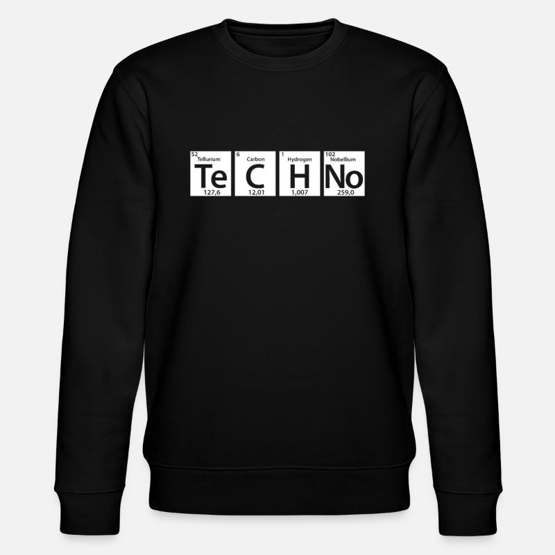 Tableau périodique Techno - Sweat bio CHANGER Stanley/Stella Unisexe - noir