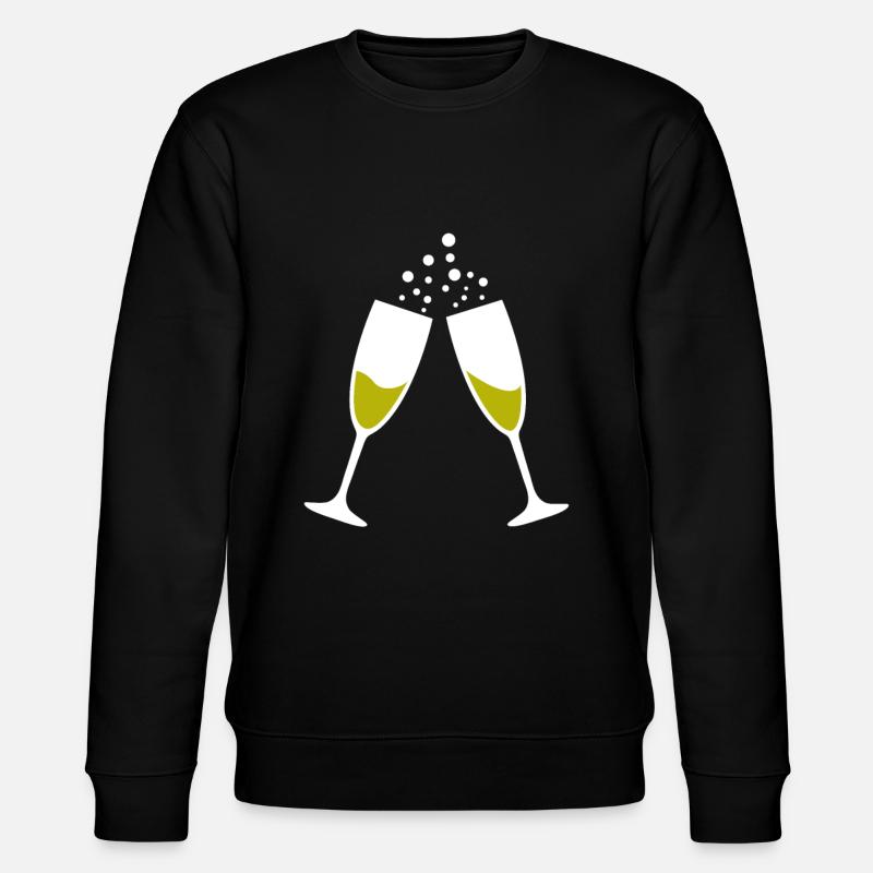Verre à vin mousseux - Sweat bio CHANGER Stanley/Stella Unisexe - noir